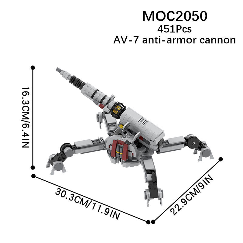 MOC2050 Star Wars AV-7 anti-armor cannon Building Blocks Bricks Kids Toys for Children Gift MOC Parts