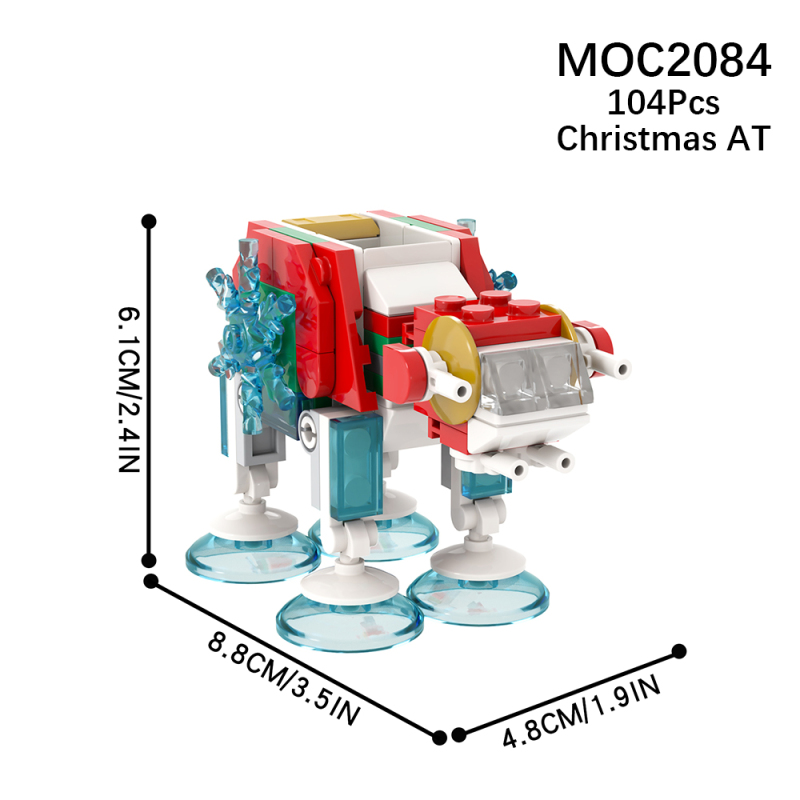 MOC2084 Star Wars Christmas AT-AT Building Blocks Bricks Kids Toys for Children Gift MOC Parts