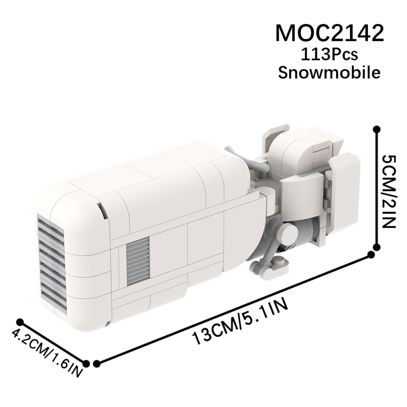 MOC2142 Star Wars Movie series Snowmobile Model Building Blocks Bricks Kids Toys for Children Gift MOC Parts