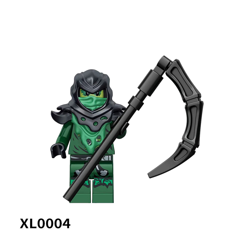 XL0001-0005 Ninjago MR.E Red Snake Monster Bone Charmer Evil Green Ninja Moro Omega Action Figure Characters Building Blocks Kids Toys