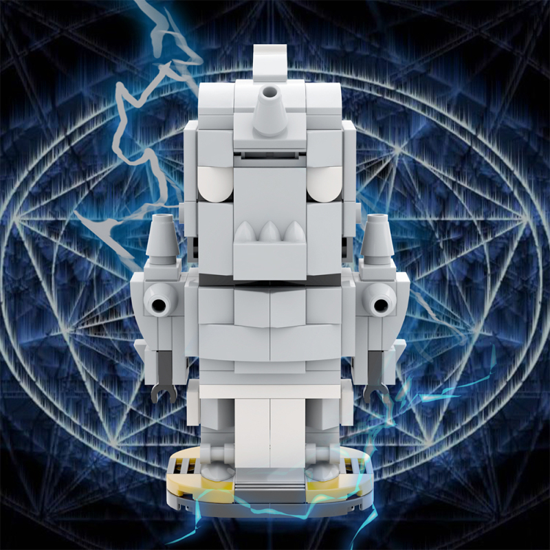 MOC7026 Creativity series Anime Fullmetal Alchemist Alphonse Elric Action Figure Model Building Blocks Bricks Kids Toys for Children Gift MOC Parts