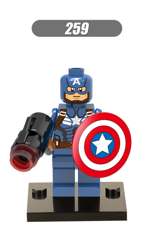 X0114 Marvel Movie Captain America Falcon Winter Soldier She-Hulk Iron Man Black Panther Spider-Man War Machine Action Figure Building Blocks Kids Toy