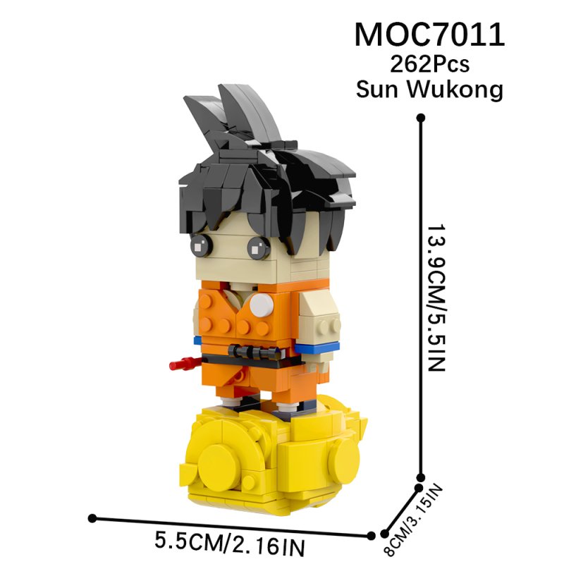 MOC7011 Creativity series Dragon Ball Anime Son Goku Action Figure Model Building Blocks Bricks Kids Toys for Children Gift MOC Parts