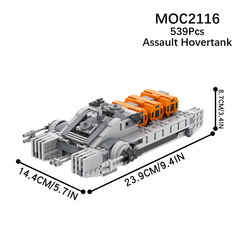 MOC2116 Star Wars Movie serie Imperial Assault Hovertank Building Blocks Bricks Kids Toys for Children Gift MOC Parts