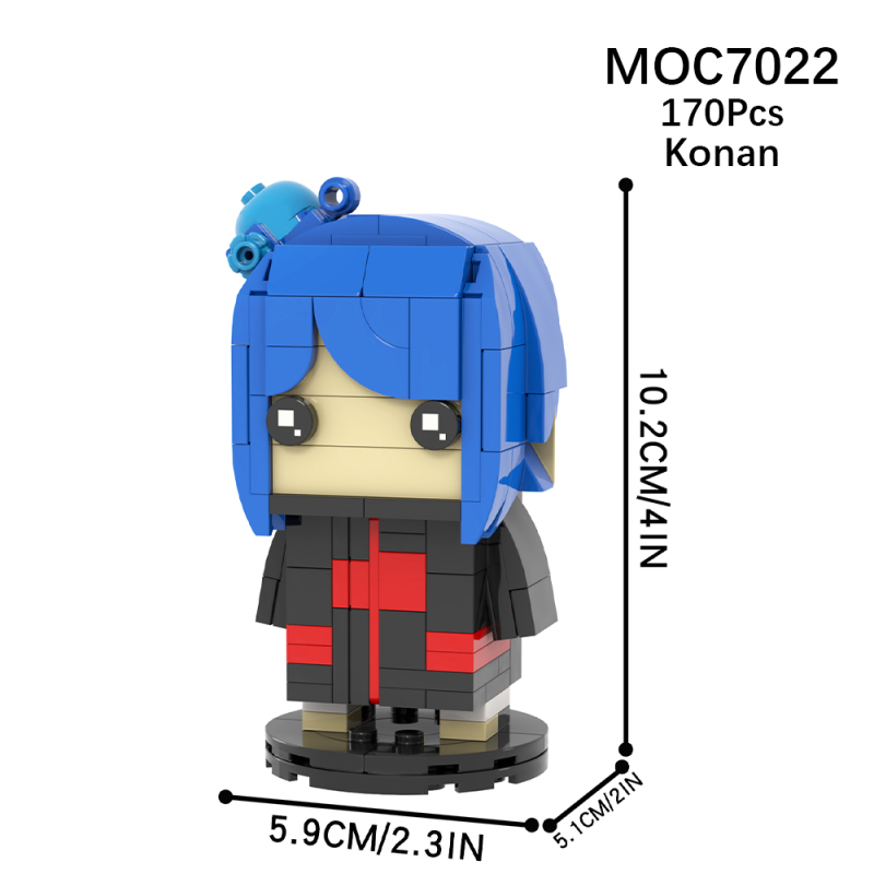 MOC7022 Creativity series Anime NARUTO Konan Action Figure Model Building Blocks Bricks Kids Toys for Children Gift MOC Parts