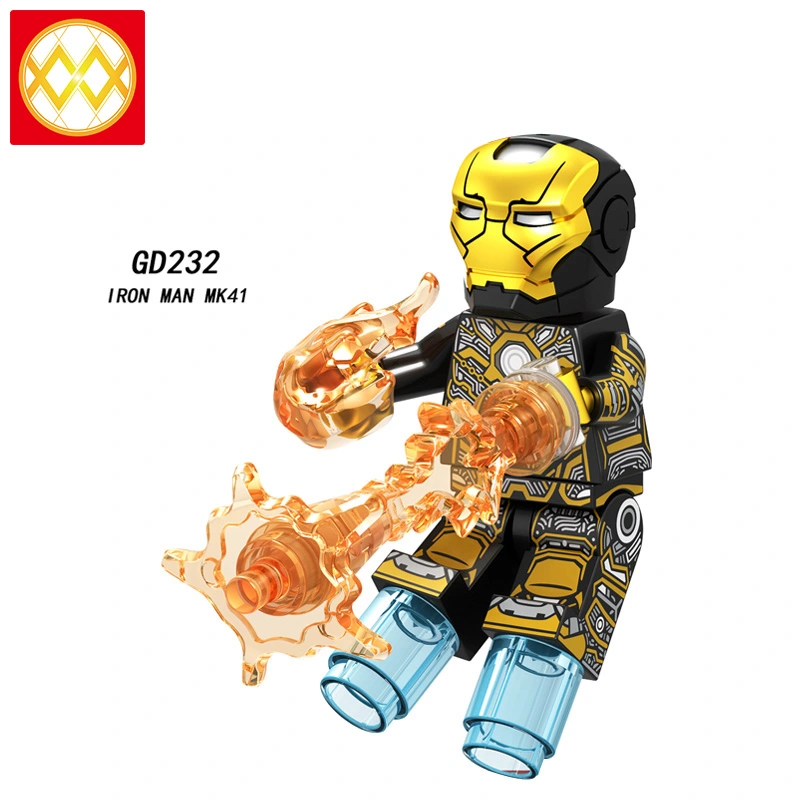 GD230-GD237 Super hero Marvel iron Man Action Figures Building Blocks Kids Toys