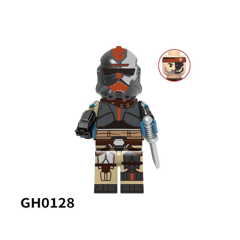 G0117 Star Wars movies Wrecker Hunter Wilco Trooper Cody Thorn Commander Bly Fox Captain Vaughn Action Figures Building Blocks Kids Toys