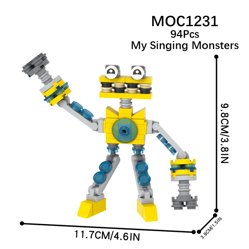 MOC1231 Creativity series My Singing Monsters Game Character Decoration Model Building Blocks Bricks Kids Toys for Children Gift MOC Parts