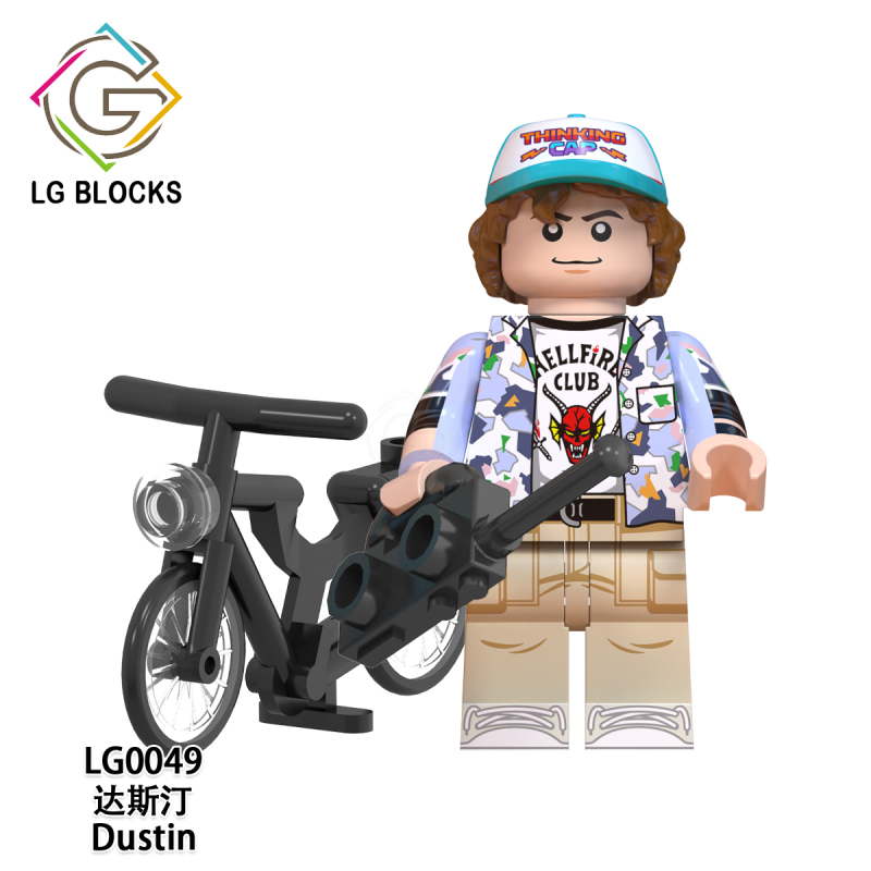 LG1007 TV Movie Stranger Things Eleven Mike Dustin Eddie Munson Brenner Max Lucas Vecha Action Figure Building Blocks Kids Toys