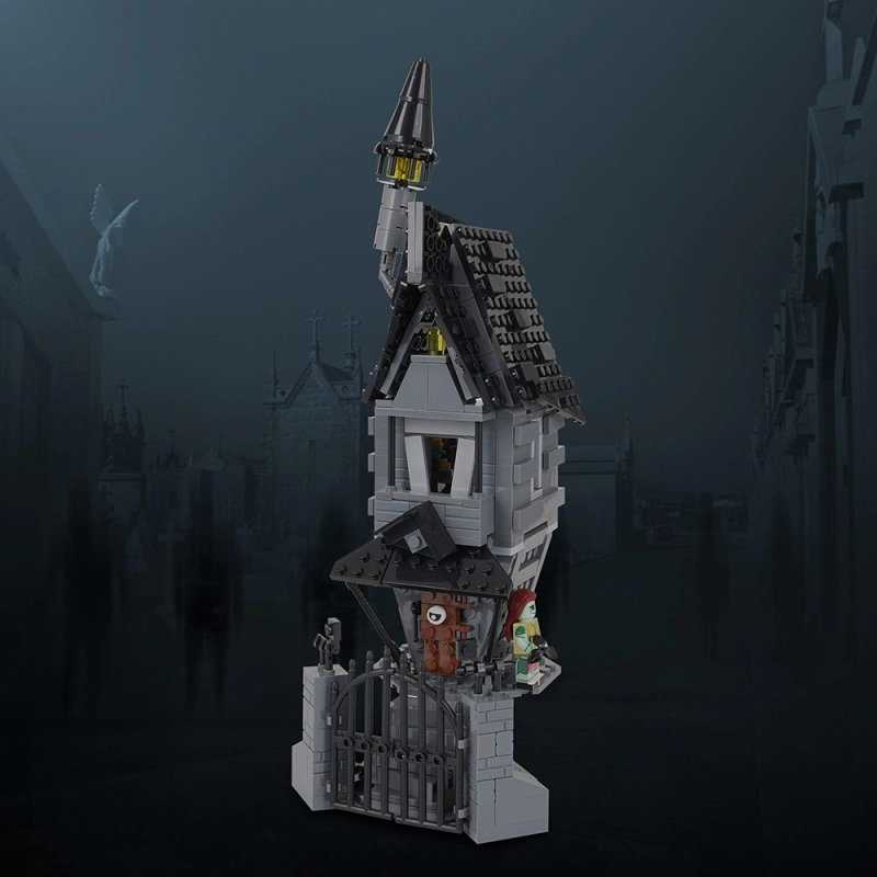 MOC1208 Creativity Series The Nightmare Before Christmas Jack House Model Building Blocks Bricks Kids Toys for Children Gift MOC Parts