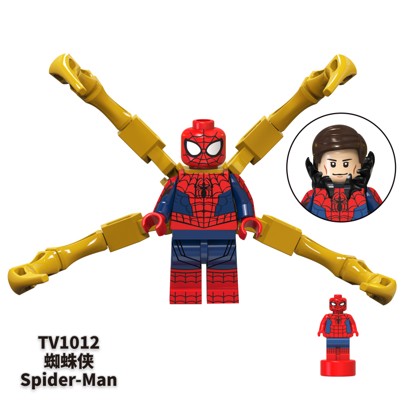 TV6202 Marvel Super Hero Movie Black Panther Spider Man Venom Iron Man Spider Man Thor Action Figure Building Blocks Kids Toys