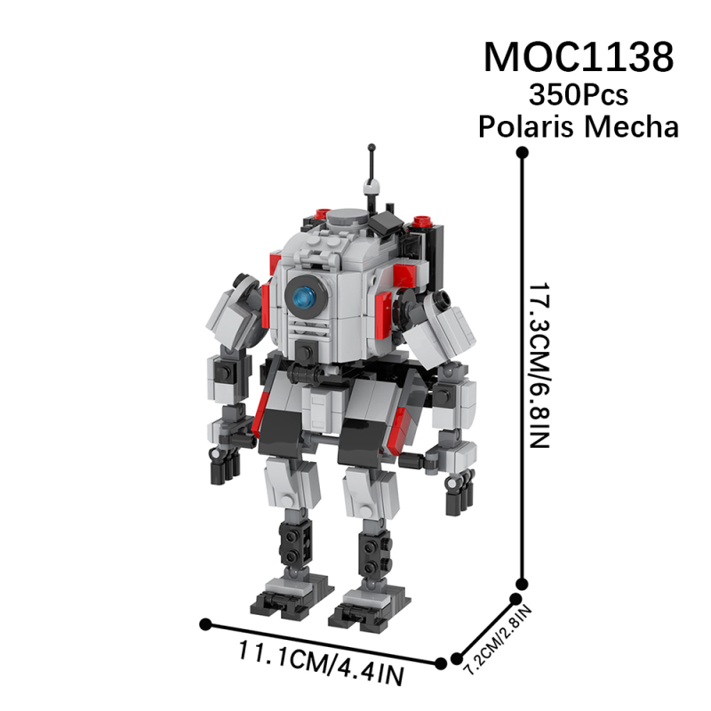 MOC1138 Creativity series Polaris mecha Building Blocks Bricks Kids Toys for Children Gift MOC Parts