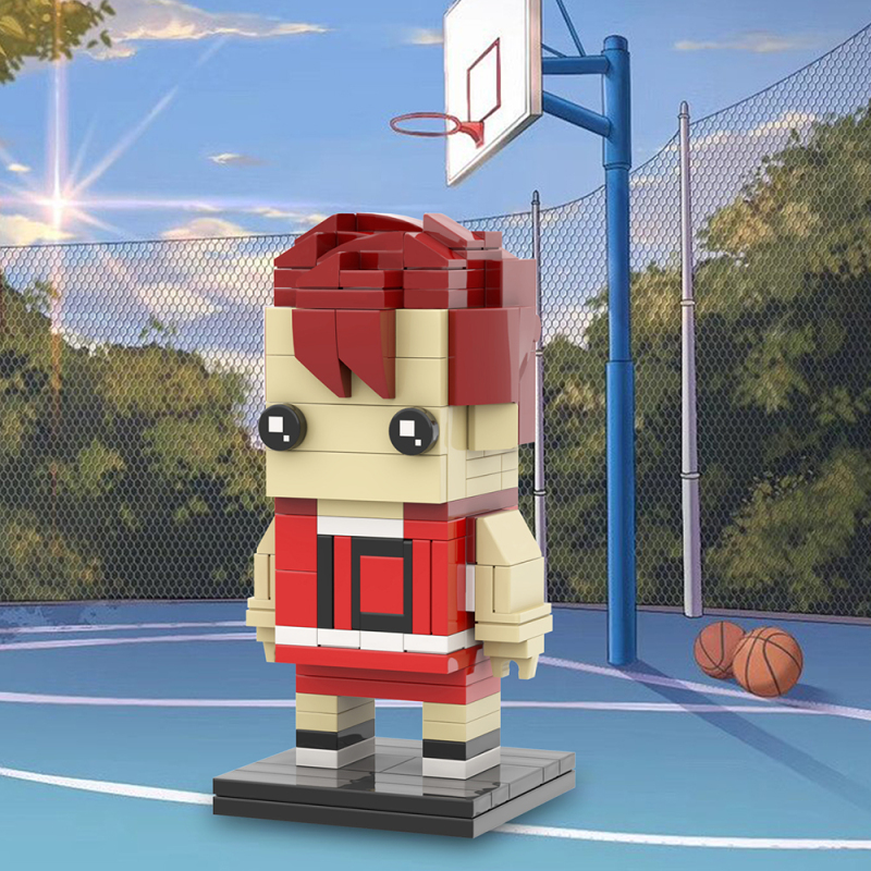 MOC7052 Creativity series Anime SLAM DUNK Sakuragi Hanamichi Action Figure Model Building Blocks Bricks Kids Toys for Children Gift MOC Parts