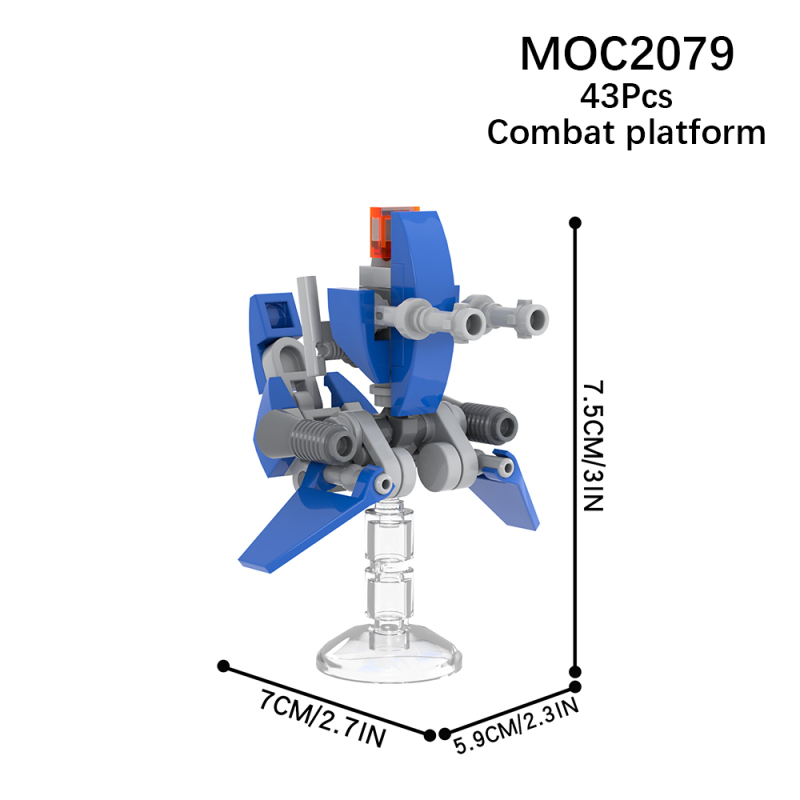 MOC2079 Star Wars Single Trooper Aerial Platform Building Blocks Bricks Kids Toys for Children Gift MOC Parts