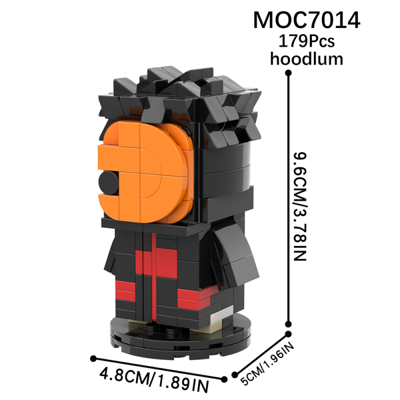 MOC7014 Creativity series Anime NARUTO Tobi Action Figure Model Building Blocks Bricks Kids Toys for Children Gift MOC Parts