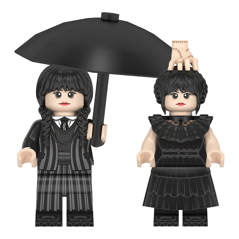 WM2574 WM2575 Horror and Fantasy TV Series Wednesday Addams Action Figures Building Blocks Kids Toys