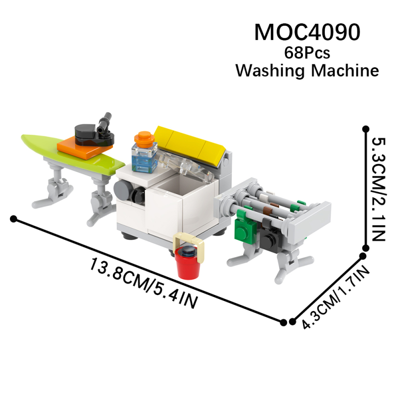 MOC4090 City Series Washing machine Model Building Blocks Bricks Kids Toys for Children Gift MOC Parts