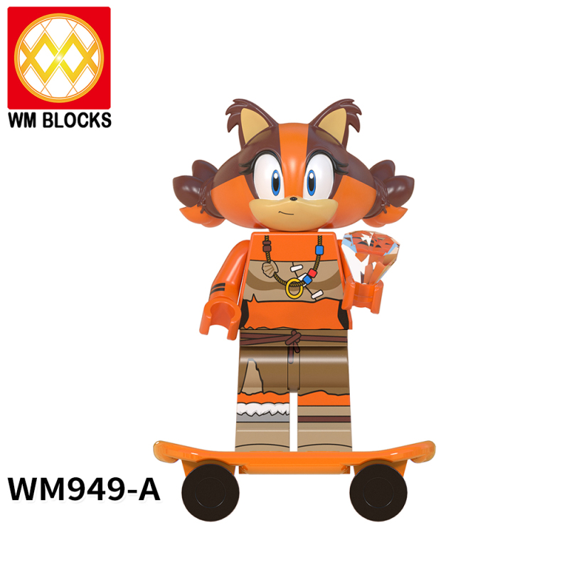 WM6088-A Game Series Sonic Jet Metal Sonic Sticks Nack The Weasel Bark The Polar Bear Chaos Espio Infinitto Action Figure Building Blocks Kids Toys