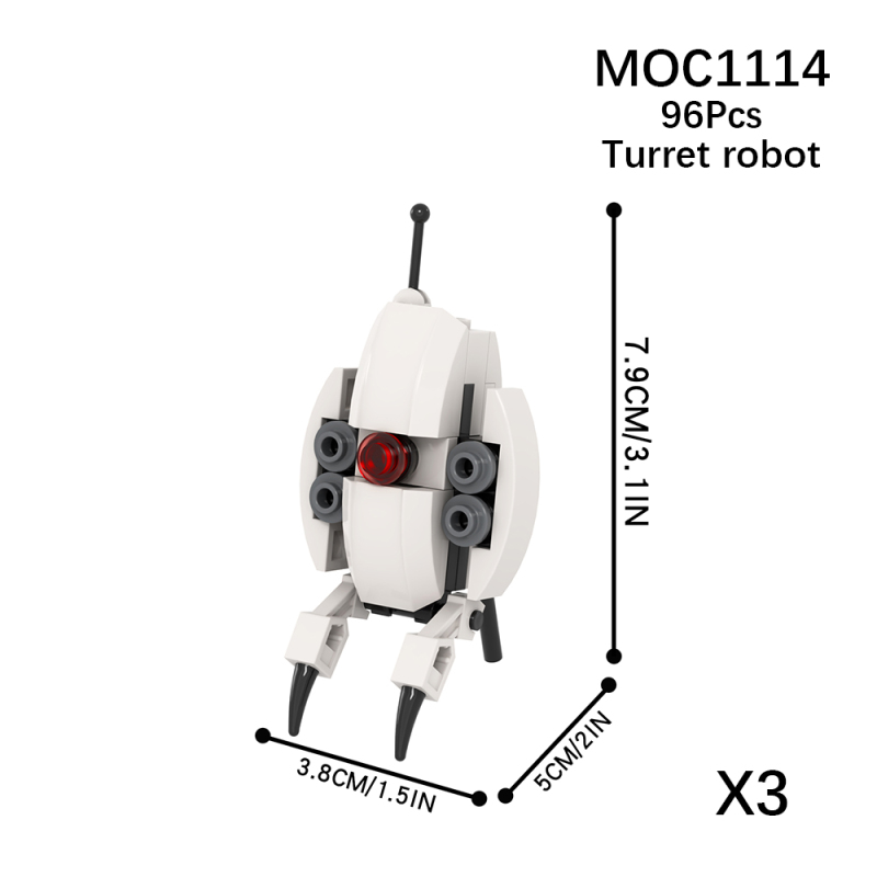 MOC1114 Creativity series Portal robot Building Blocks Bricks Kids Toys for Children Gift MOC Parts
