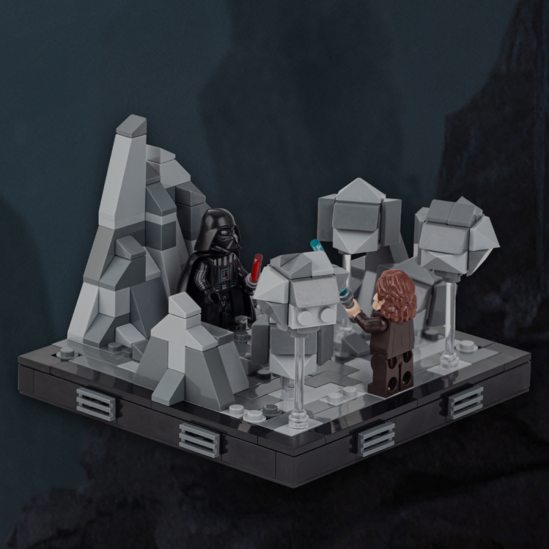 MOC2059 Star Wars Obi-Wan Kenobi vs Darth Vader Tatooine Building Blocks Bricks Kids Toys for Children Gift MOC Parts