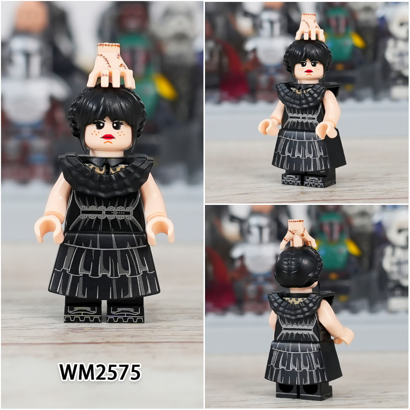 WM2574 WM2575 Horror and Fantasy TV Series Wednesday Addams Action Figures Building Blocks Kids Toys