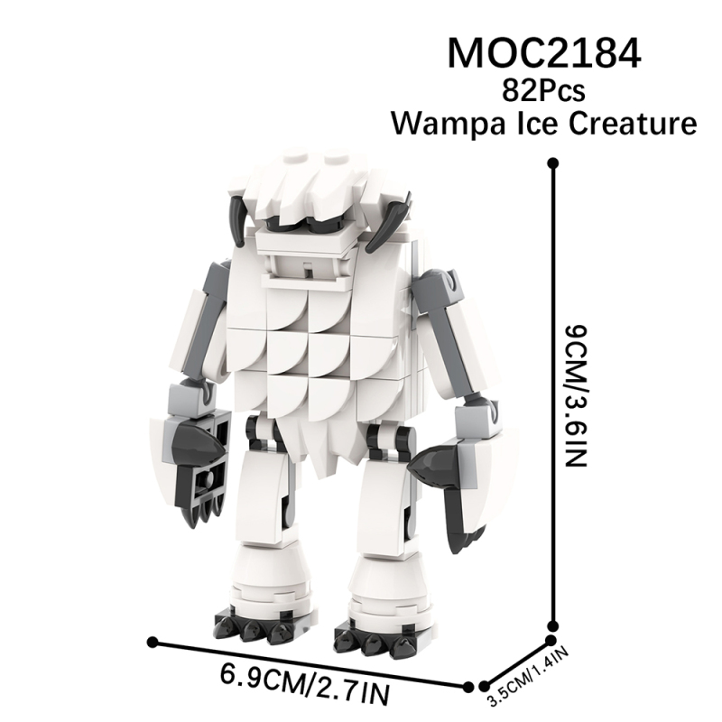 MOC2184 Star Wars Series wampa ice creature Building Blocks Bricks Kids Toys for Children Gift MOC Parts