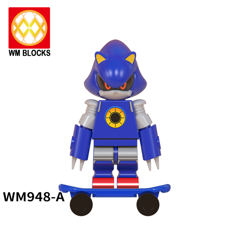 WM6088-A Game Series Sonic Jet Metal Sonic Sticks Nack The Weasel Bark The Polar Bear Chaos Espio Infinitto Action Figure Building Blocks Kids Toys