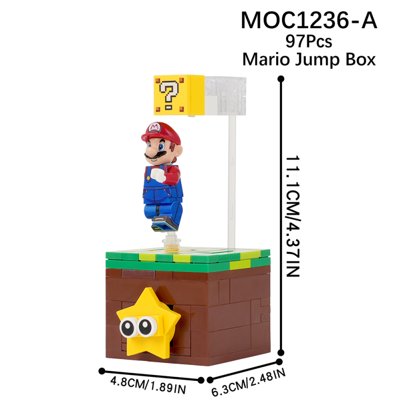 MOC1236 Creativity series Mario Jump Box Model Building Blocks Bricks Kids Toys for Children Gift MOC Parts