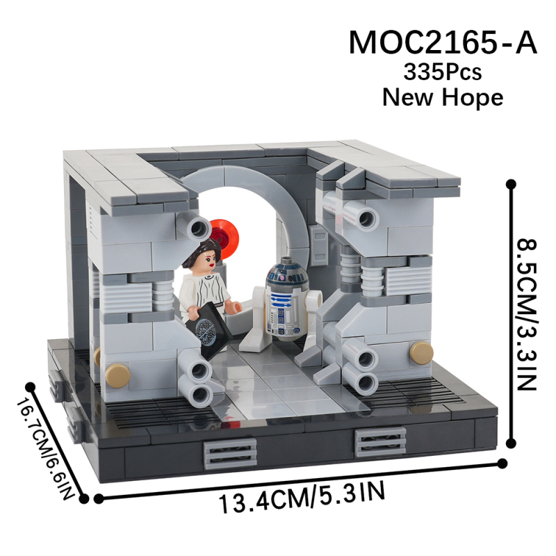 MOC2165  Star Wars Movie series New Hope Street View Building Blocks Bricks Kids Toys for Children Gift MOC Parts
