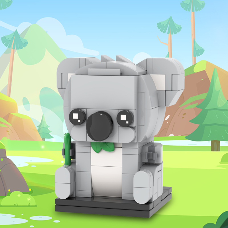 MOC7032 Creativity series 3D Animal Koala brickheadz Building Blocks Bricks Kids Toys for Children Gift MOC Parts