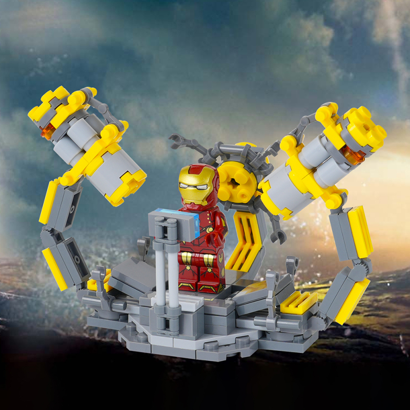 MOC1152 Marvel Iron Man Armor Removal Platform Building Blocks Bricks Kids Toys for Children Gift MOC Parts