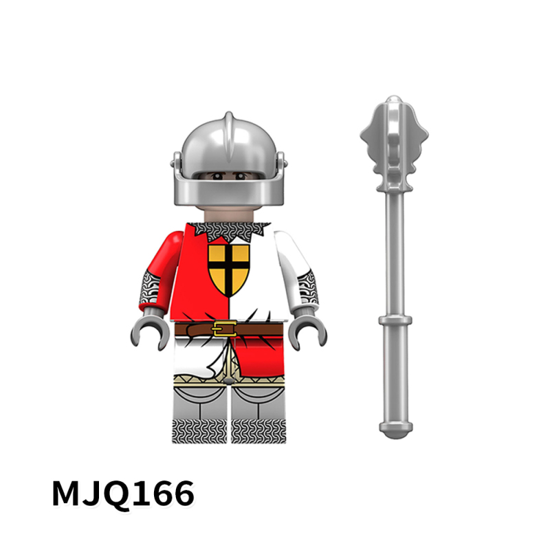 MJQ161-168  Military Medieval The Scottishswordsman halberdier Long handle axehalberd hand Warhammer flail infantry Leaf-hammer infantry One-handedsword infantry Two handedsword infantry  Soldiers Action Figures Building Blocks Kids Toys