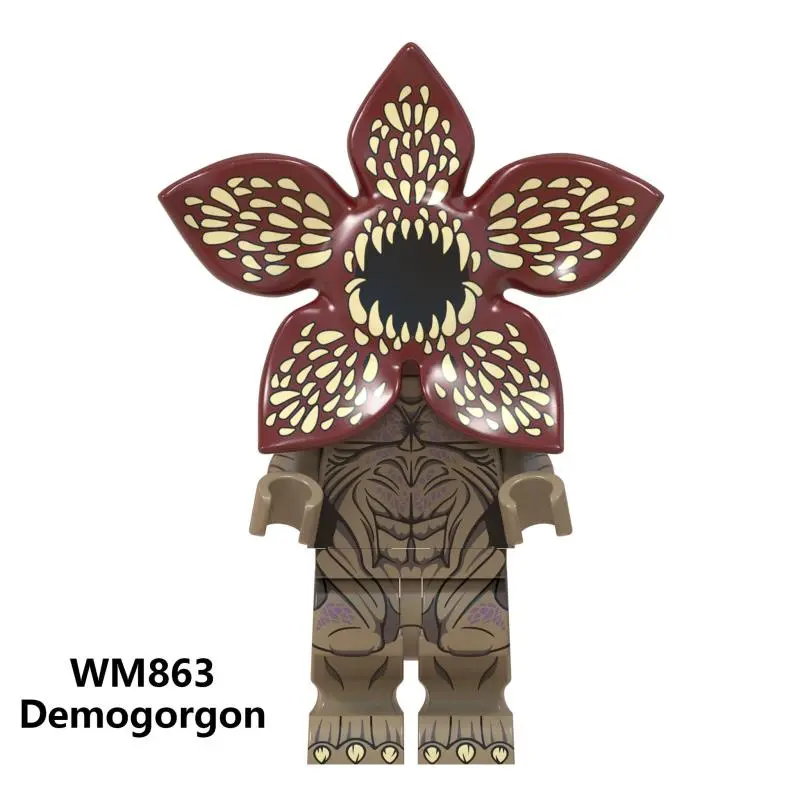 WM863 Strange Things Dustin Eleven Lucas Mike Demogorgon Super Heroes Bricks Education Action Figure Building Blocks Kids Toys