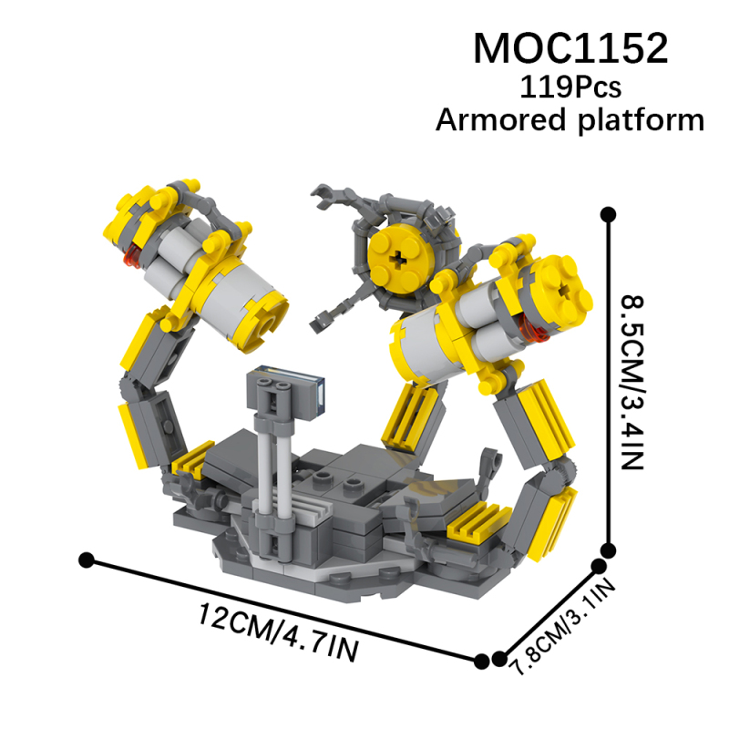 MOC1152 Marvel Iron Man Armor Removal Platform Building Blocks Bricks Kids Toys for Children Gift MOC Parts