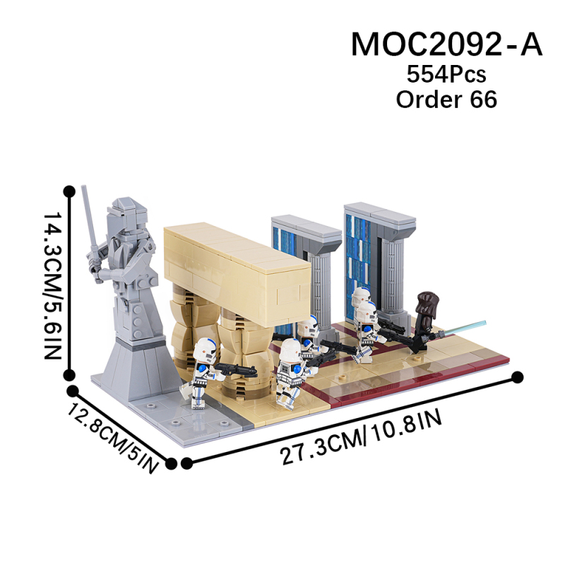 MOC2092 Star Wars Jedi Purge Building Blocks Bricks Kids Toys for Children Gift MOC Parts