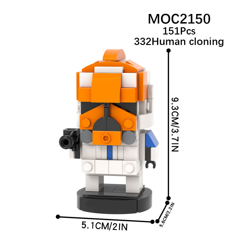 MOC2150 Star Wars Movie series 332 Clone Troopers Model Building Blocks Bricks Kids Toys for Children Gift MOC Parts