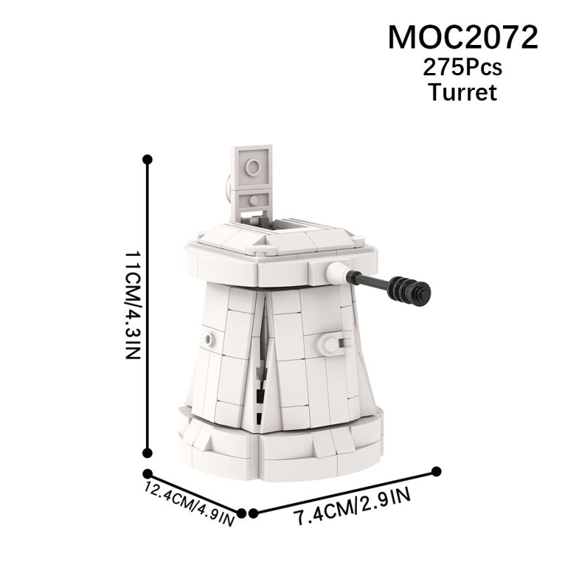 MOC2072 Star Wars DF.9 Anti-infantry Turret Cannon Weapon Buildig Blocks Bricks Kids Toys for Children Gift MOC Parts 