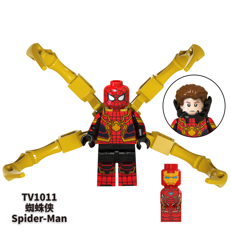 TV6202 Marvel Super Hero Movie Black Panther Spider Man Venom Iron Man Spider Man Thor Action Figure Building Blocks Kids Toys