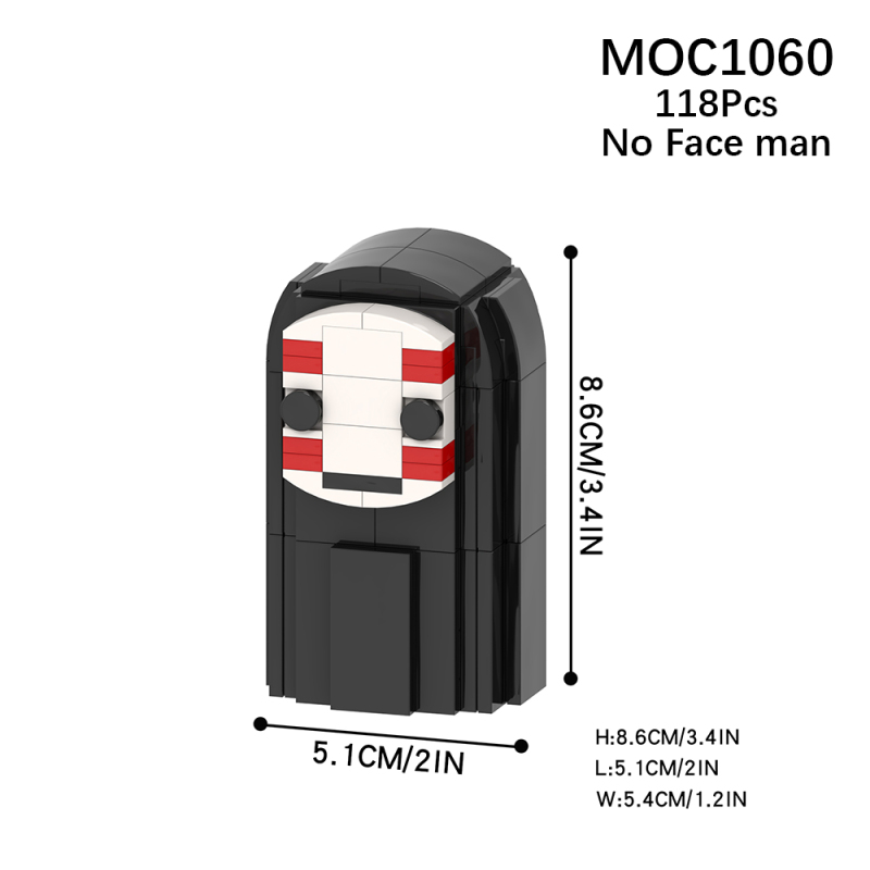 MOC1060 Cartoon Series Spirited Away No Face man Building Blocks Bricks Kids Toys for Children Gift MOC Parts Creativity