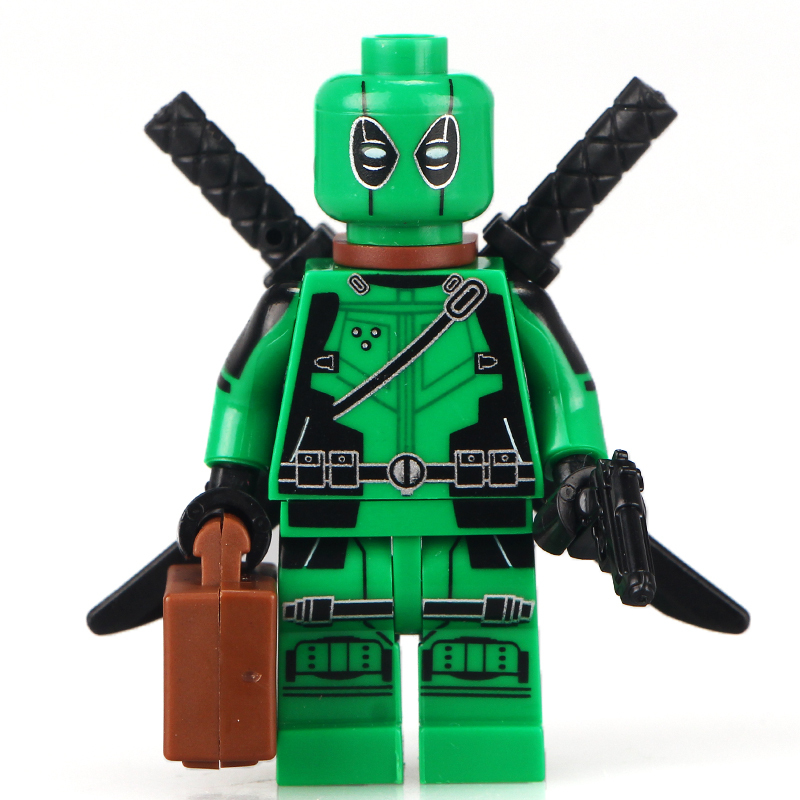 WM89 Marvel Super Hero DC Green Deadpool  Action Figures Birthday Gifts Building Blocks Kids Toys