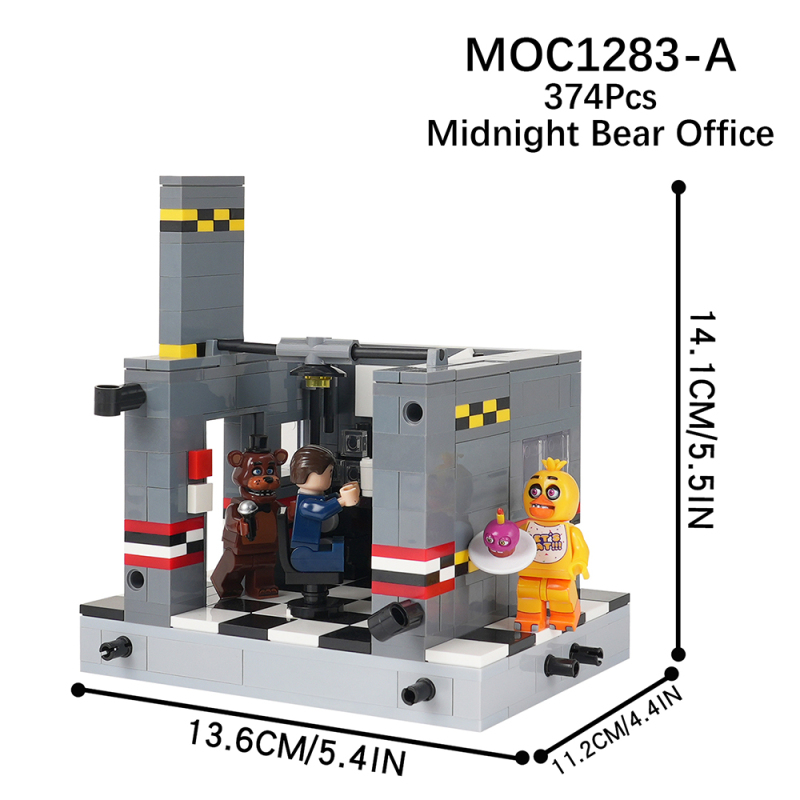 MOC1283 Creativity series Midnight Bear Office Building Blocks Bricks Kids Toys for Children Gift MOC Parts