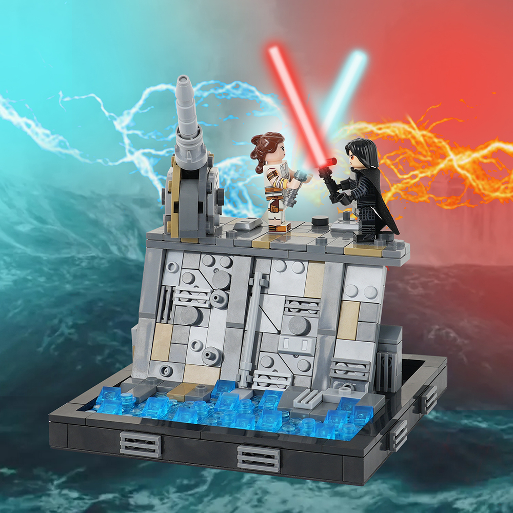 MOC2118 Star Wars Movie serie Rey Kylo Ren Death Star remains Building ...