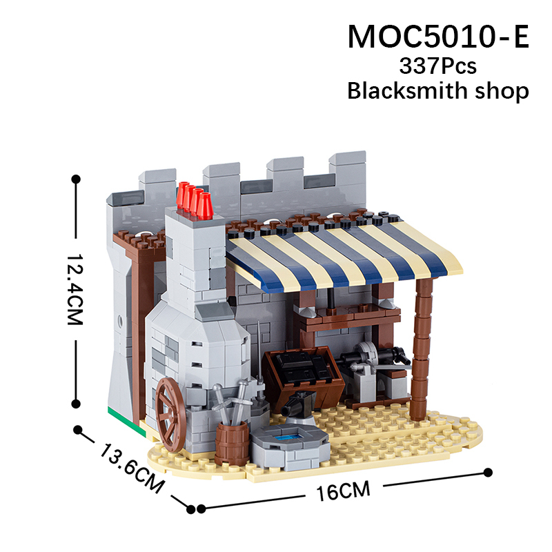 MOC5010 Military Series City Wall Building Blocks Bricks Kids Toys for Children Gift MOC Parts