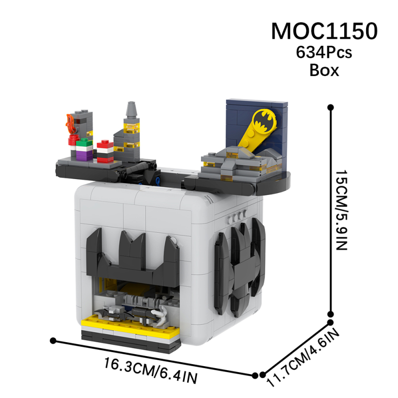 MOC1150 DC Batman Box Building Blocks Bricks Kids Toys for Children Gift MOC Parts