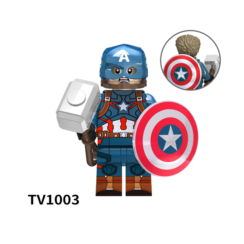 TV6102 Marvel Super Hero Movie Lnfinite Gems Wanda Captain America Thor Doctor Strange Iron Man Black Panther Action Figure Building Blocks Kids Toys