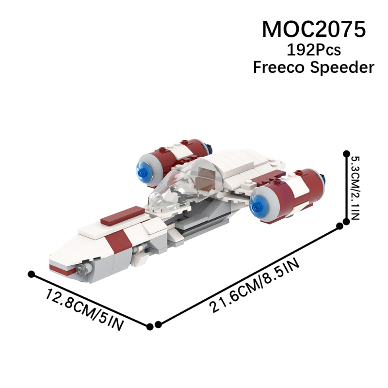 MOC2075 Star Wars Freeco Speeder Building Blocks Bricks Kids Toys for Children Gift MOC Parts