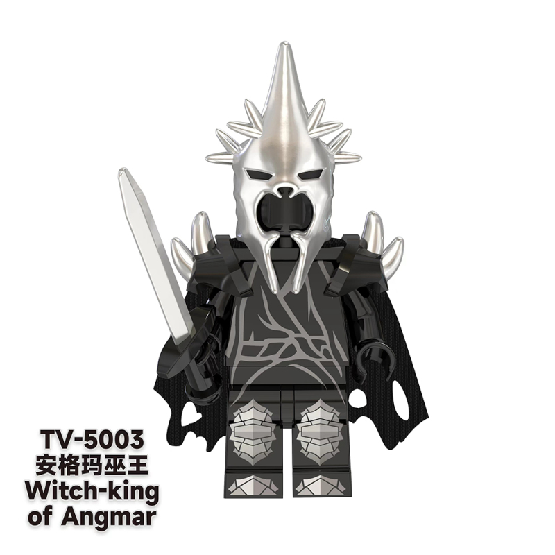 TV6401 The Lord of the Rings series Goblin  Ringwraith Witch-king of Angmar Sauron frodo merry sam peregrin Action Figure Character Model Building Blocks Bricks Kids Toys for Children Gift