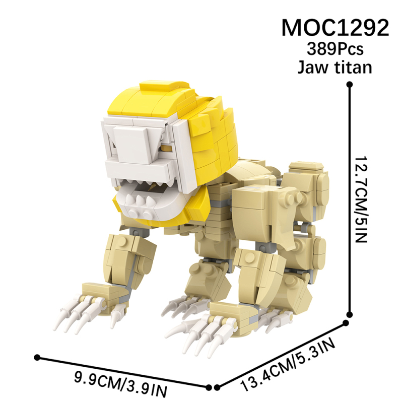 MOC1292 Creativity series Anime Attack on Titan Agito no kyojin Building Blocks Bricks Kids Toys for Children Gift MOC Parts