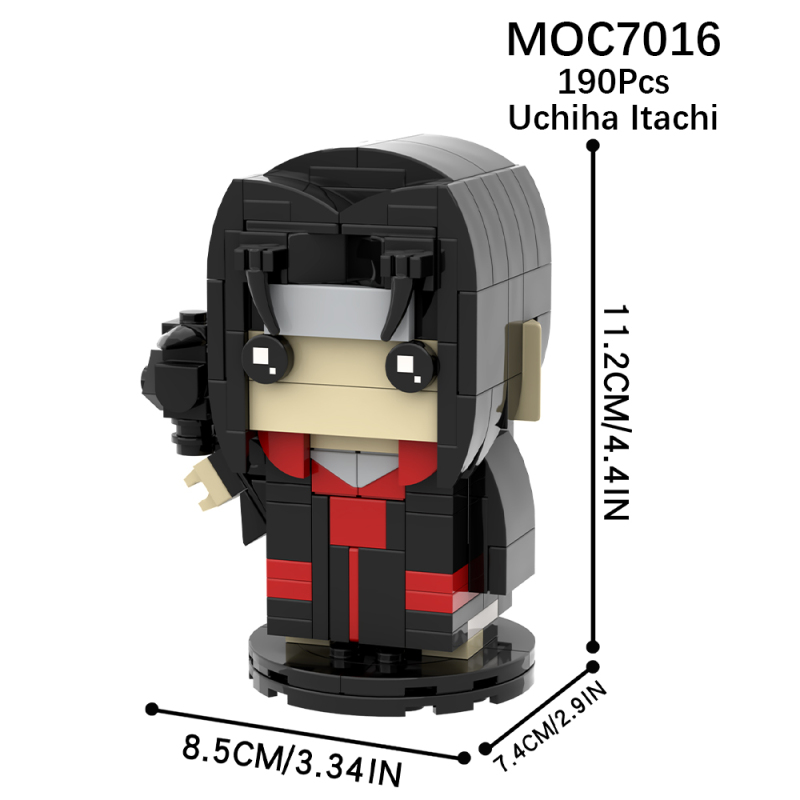 MOC7016 Creativity series Anime NARUTO Uchiha Itachi Action Figure Model Building Blocks Bricks Kids Toys for Children Gift MOC Parts
