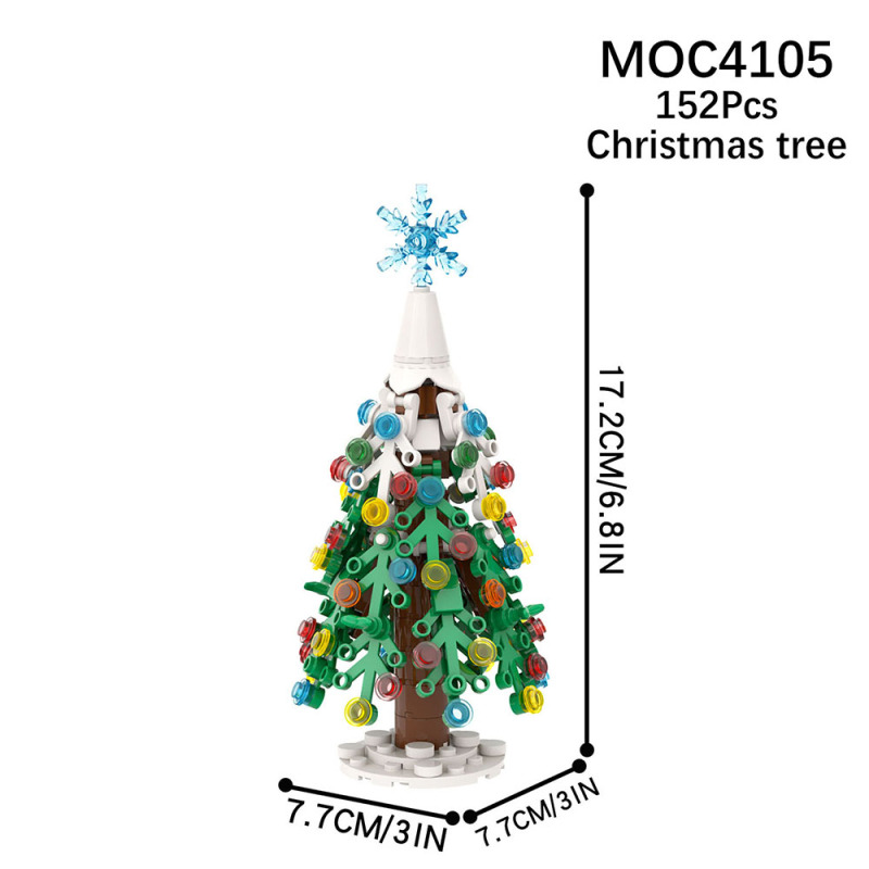 MOC4105 city series Christmas tree  Building Blocks Bricks Kids Toys for Children Gift MOC Parts